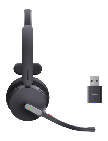 Yealink WH64 Hybrid Mono Teams Headset Wireless Head-band Office Call center Micro-USB Bluetooth Black
