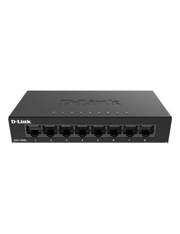 D-Link DGS-108GL Unmanaged Gigabit Ethernet (10 100 1000) Black