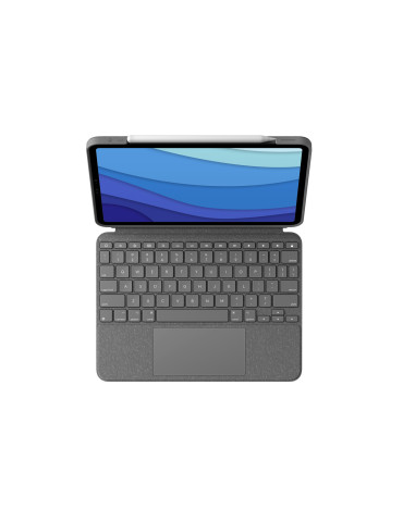 Logitech Combo Touch QWERTY Nordic Smart Connector Gray