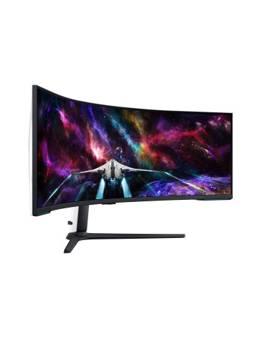 Samsung G95NC computer monitor 57" 7680 x 2160 pixels Dual UHD LED Black, White