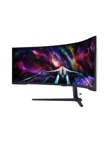 Samsung G95NC computer monitor 57" 7680 x 2160 pixels Dual UHD LED Black, White