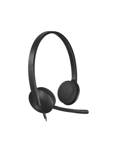 Logitech H340 USB Headset Wired Head-band Office Call center USB Type-A Black