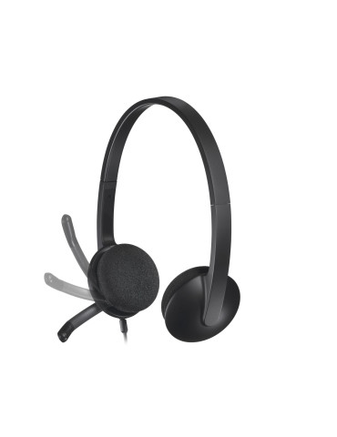 Logitech H340 USB Headset Wired Head-band Office Call center USB Type-A Black