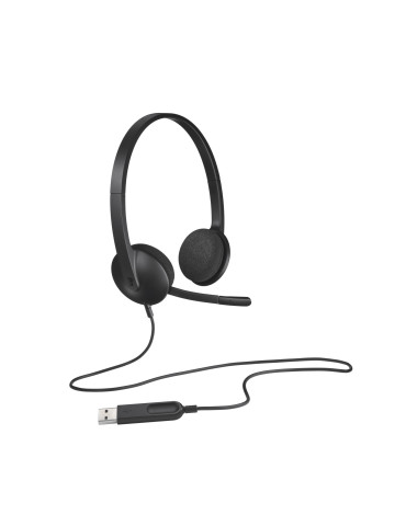 Logitech H340 USB Headset Wired Head-band Office Call center USB Type-A Black