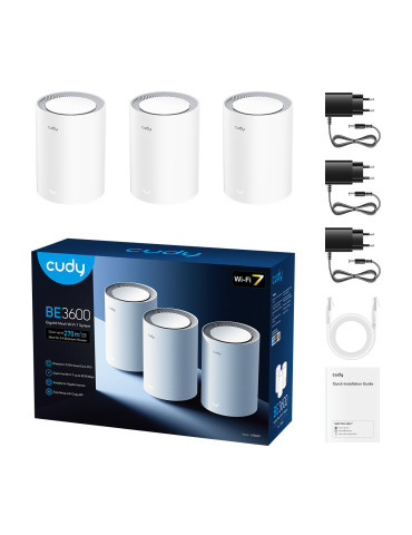 Cudy M3600 Dual-band (2,4 GHz   5 GHz) Wi-Fi 7 (802.11be) Vit 3 Intern