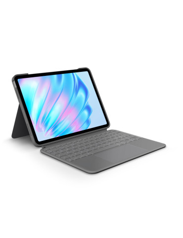 Logitech Combo Touch QWERTY Danish, Finnish, Norwegian, Swedish Smart Connector Gray