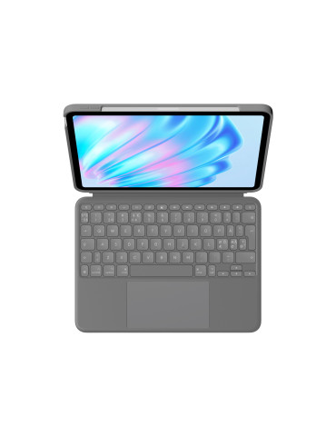 Logitech Combo Touch QWERTY Danish, Finnish, Norwegian, Swedish Smart Connector Gray