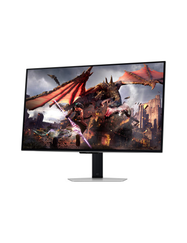 Samsung G80SD computer monitor 32" 3840 x 2160 pixels 4K Ultra HD OLED Silver