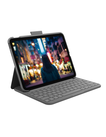 Logitech 920-011428 mobile device keyboard QWERTY Nordic Bluetooth Gray