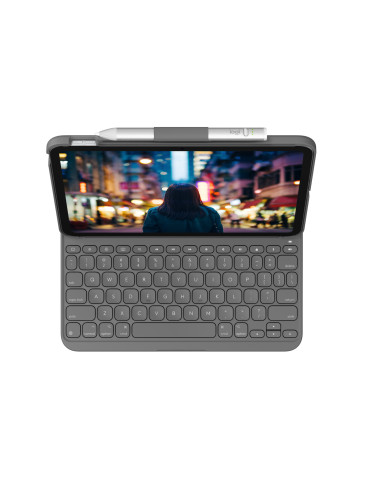 Logitech 920-011428 mobile device keyboard QWERTY Nordic Bluetooth Gray