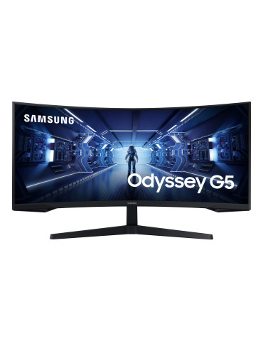 Samsung G55T computer monitor 34" 3440 x 1440 pixels UltraWide Quad HD LED Black