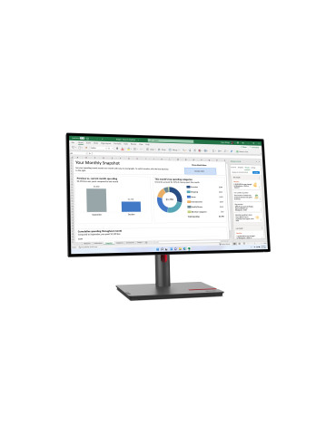 Lenovo ThinkVision P27h-30 platta pc-skärmar 68,6 cm (27") 2560 x 1440 pixlar Quad HD LCD Svart