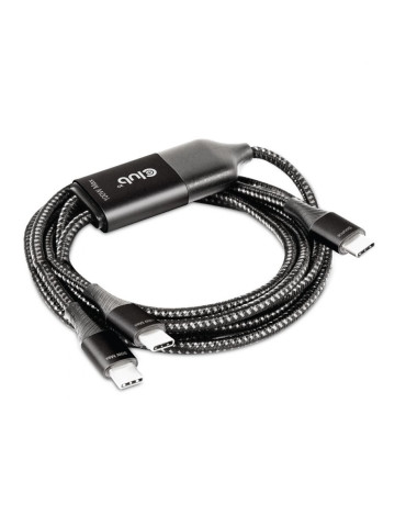 CLUB3D CAC-1527 USB cable 72" (1.83 m) USB C 2 x USB C 100 W Black