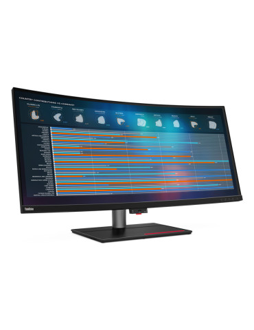 Lenovo ThinkVision P40w-20 platta pc-skärmar 100,8 cm (39.7") 5120 x 2160 pixlar 5K Ultra HD LED Svart