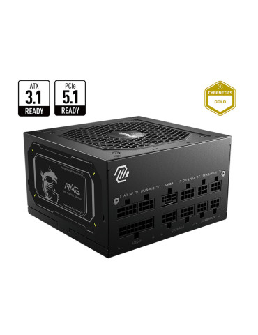 MSI MAG A750GL PCIE5 II strömförsörjningsenheter 750 W 20+4 pin ATX ATX Svart