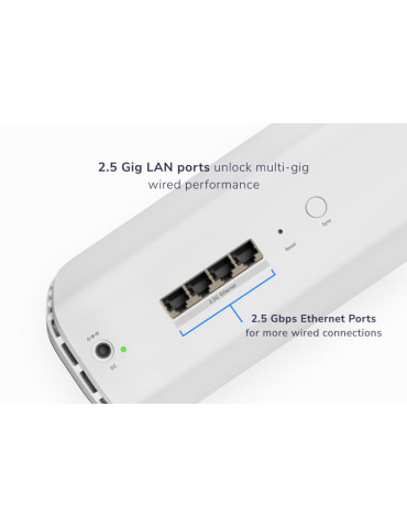 NETGEAR Orbi 870 Tri-band (2.4 GHz   5 GHz   6 GHz) Wi-Fi 7 (802.11be) White 4 Internal