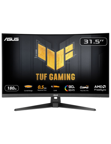 ASUS TUF Gaming VG32WQ3B tietokoneen litteä näyttö 80 cm (31.5") 2560 x 1440 pikseliä Quad HD LED Musta
