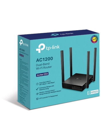 TP-Link Archer C54 trådlös router Snabb Ethernet Dual-band (2,4 GHz   5 GHz) Svart
