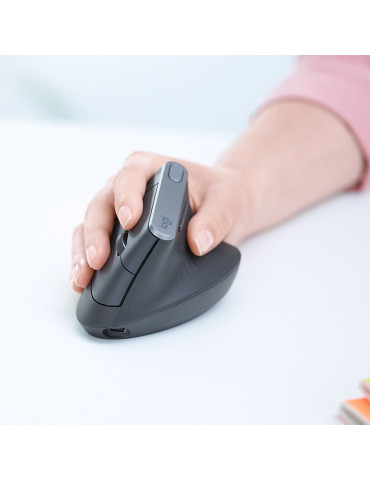 Logitech MX Vertical mouse Office Right-hand RF Wireless + Bluetooth Optical 4000 DPI