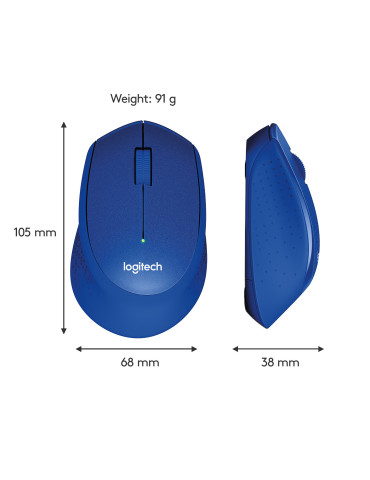 Logitech M330 Silent Plus mouse Office Right-hand RF Wireless Optical 1000 DPI