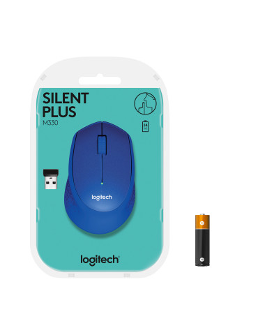 Logitech M330 Silent Plus mouse Office Right-hand RF Wireless Optical 1000 DPI