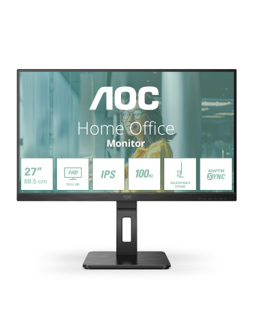 AOC P2 27P2Q platta pc-skärmar 68,6 cm (27") 1920 x 1080 pixlar Full HD LED Svart