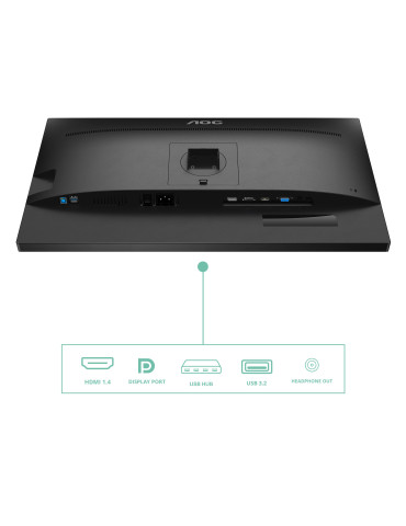 AOC P2 27P2Q platta pc-skärmar 68,6 cm (27") 1920 x 1080 pixlar Full HD LED Svart