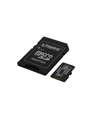 Kingston Technology 512GB microSDXC Canvas Select Plus Gen3 150MB s A1 Card + Adapter