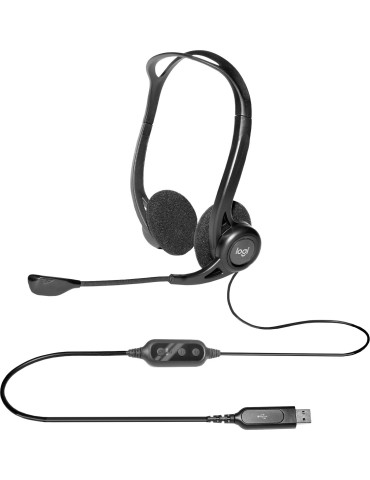 Logitech 960 USB Headset Wired Head-band Calls Music USB Type-A Black