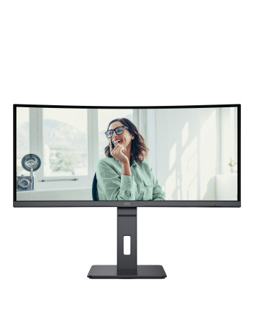 AOC CU34P3CV tietokoneen litteä näyttö 86,4 cm (34") 3440 x 1440 pikseliä UltraWide Quad HD LED Musta