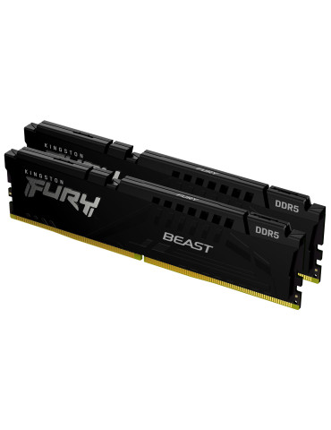 Kingston Technology FURY Beast 32 Gt 6400 MT s DDR5 CL32 DIMM (2 kpl n pakkaus) , musta, EXPO