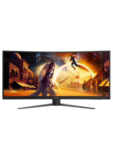 AOC G4 CU34G4Z computer monitor 34" 3440 x 1440 pixels Wide Quad HD LED Black, Red