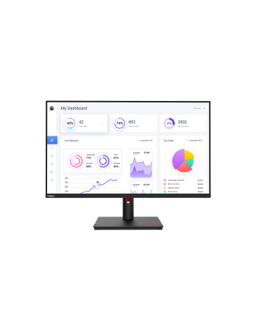 Lenovo ThinkVision T32p-30 computer monitor 31.5" 3840 x 2160 pixels 4K Ultra HD LED Black