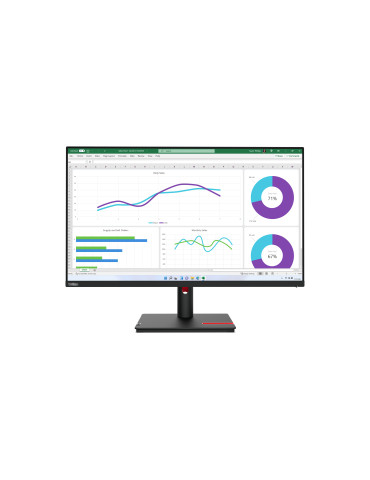 Lenovo ThinkVision T32h-30 computer monitor 31.5" 2560 x 1440 pixels Quad HD LED Black