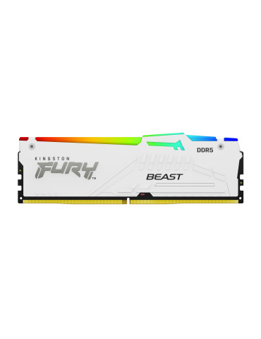 Kingston Technology FURY Beast 64GB 6000MT s DDR5 CL30 DIMM (Kit of 2) White RGB EXPO