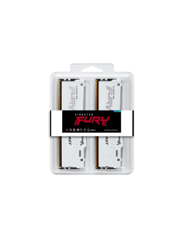 Kingston Technology FURY Beast 64GB 6000MT s DDR5 CL30 DIMM (Kit of 2) White RGB EXPO