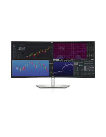 DELL UltraSharp U3824DW computer monitor 37.5" 3840 x 1600 pixels Wide Quad HD+ LCD Black, Silver