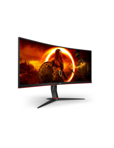 AOC G2 CU34G2XP computer monitor 34" 3440 x 1440 pixels UltraWide Quad HD LED Black, Red