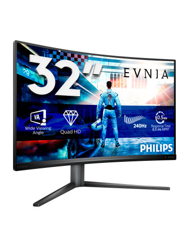Philips Evnia 5000 32M2C5500W 00 platta pc-skärmar 80 cm (31.5") 2560 x 1440 pixlar Quad HD LCD Svart