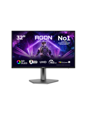 AOC AGON PRO AG326UD computer monitor 31.5" 3840 x 2160 pixels 4K Ultra HD QD-OLED Black