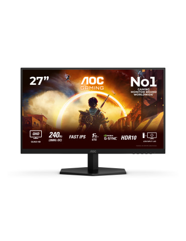 AOC G4 Q27G42ZE computer monitor 27" 2560 x 1440 pixels Quad HD LCD Black, Red