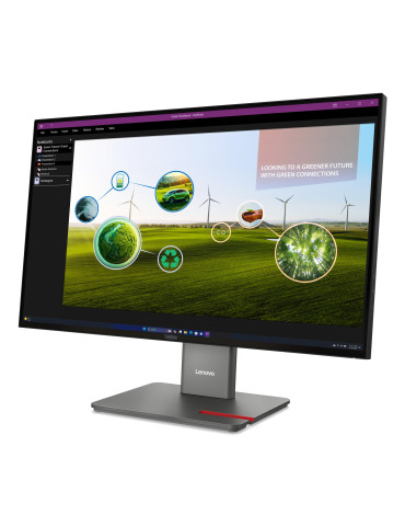 Lenovo ThinkVision P27Q-40 tietokoneen litteä näyttö 68,6 cm (27") 2560 x 1440 pikseliä Quad HD LED Musta