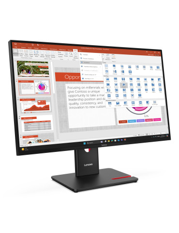 Lenovo ThinkVision T27-40 tietokoneen litteä näyttö 68,6 cm (27") 1920 x 1080 pikseliä Full HD LED Musta