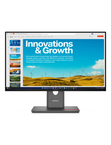 Lenovo ThinkVision P24QD-40 tietokoneen litteä näyttö 60,5 cm (23.8") 2560 x 1440 pikseliä Quad HD LCD Musta