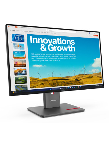 Lenovo ThinkVision P24QD-40 tietokoneen litteä näyttö 60,5 cm (23.8") 2560 x 1440 pikseliä Quad HD LCD Musta