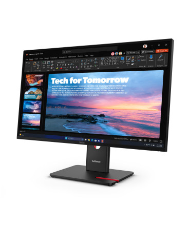 Lenovo ThinkVision T27QD-40 tietokoneen litteä näyttö 68,6 cm (27") 2560 x 1440 pikseliä Wide Quad HD LED Musta