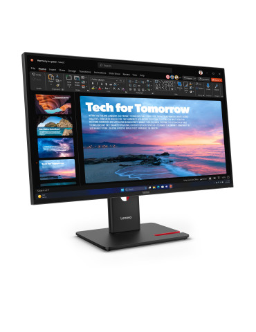 Lenovo ThinkVision T27QD-40 tietokoneen litteä näyttö 68,6 cm (27") 2560 x 1440 pikseliä Wide Quad HD LED Musta