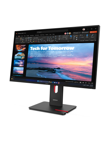 Lenovo ThinkVision T27QD-40 tietokoneen litteä näyttö 68,6 cm (27") 2560 x 1440 pikseliä Wide Quad HD LED Musta