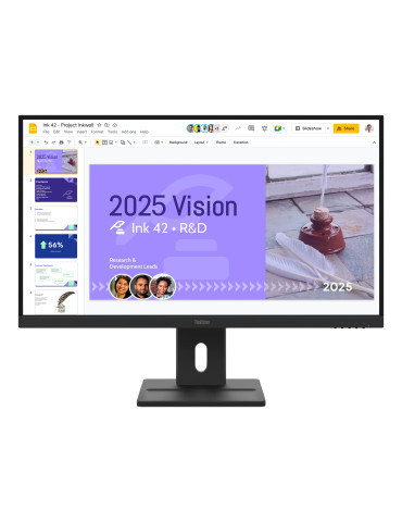 Lenovo ThinkVision E27Q-40 tietokoneen litteä näyttö 68,6 cm (27") 2560 x 1440 pikseliä Quad HD LCD Musta