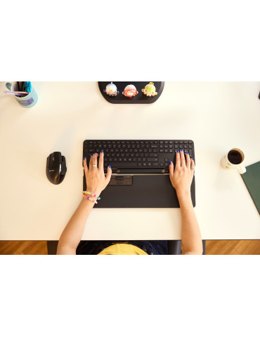 Contour Design CDWRPRO00240 wrist rest Leather, Memory foam Black